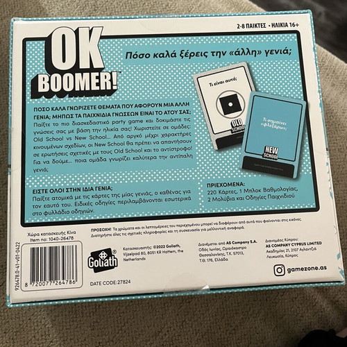 Ok Boomer board game like new