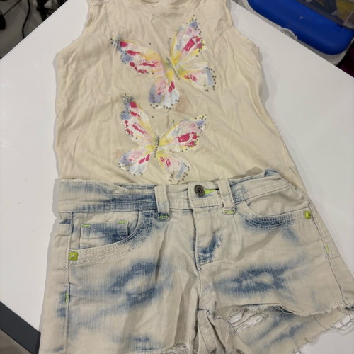 Children's denim and blouse set like new