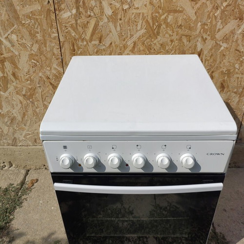 Crown 6041 electric cooker with 4 enamelled burners