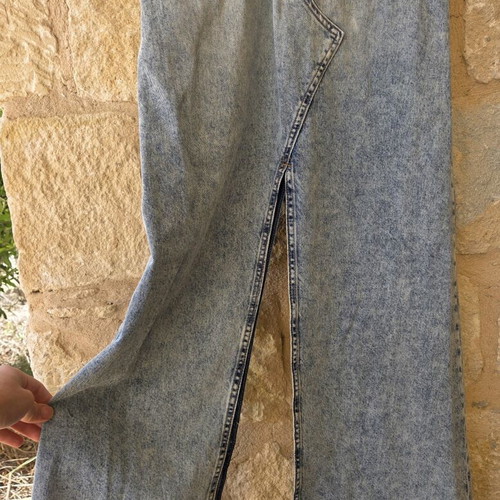 Weekday Scottsdale denim maxi dress like new, size S
