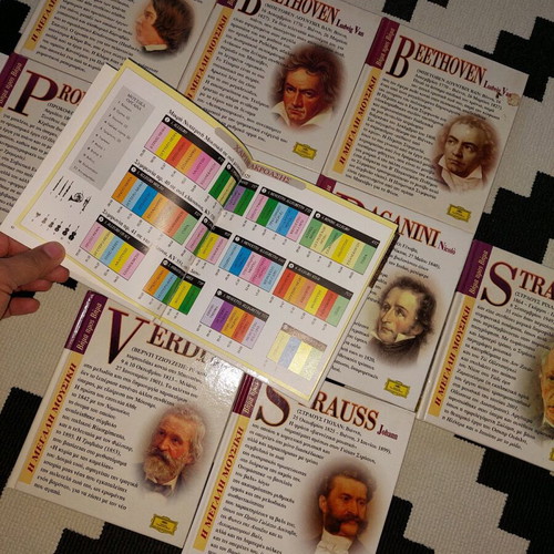 Classical music collection with 11 booklets and CDs used