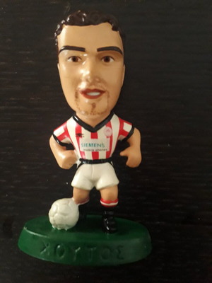 Olympiacos player miniatures used, set of 6 authentic