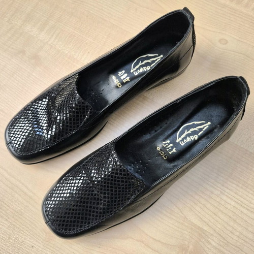 Anatomic leather moccasins used, size 38, black Dafni