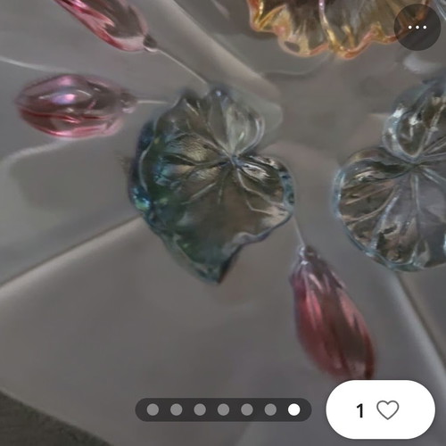 Vintage Mikasa Crystal floral centerpiece bowl