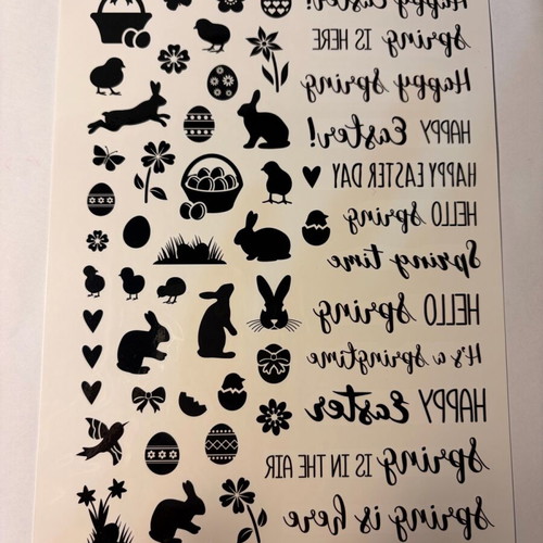 Easter decals new, 3 pages