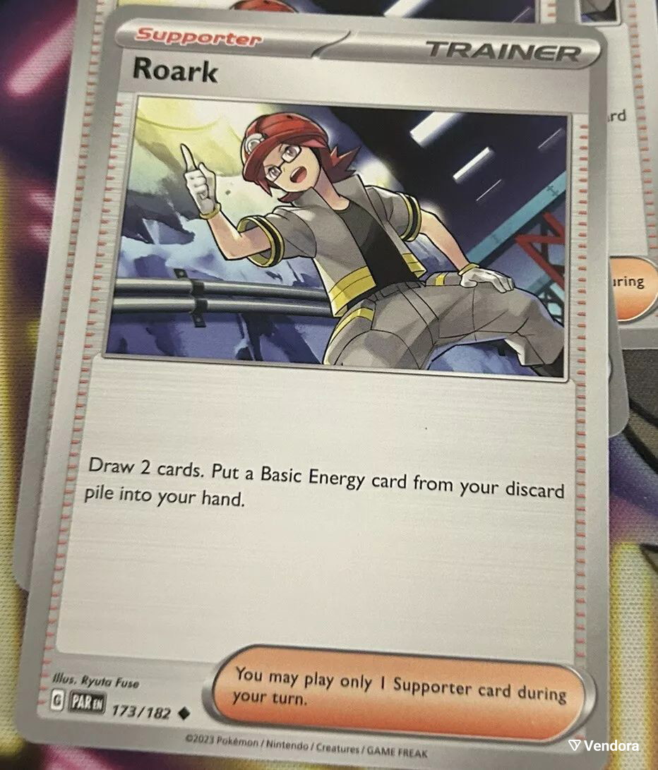 roark pokemon card value Pokemon - Roark 242/182 - Paradox Rift - Full Art - Ultra Rare main image 1