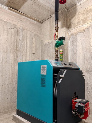 MA.BI.A. GLOBAL 80 λέβητας πετρελαίου 93,2 kW με 9 σώματα καλοριφέρ