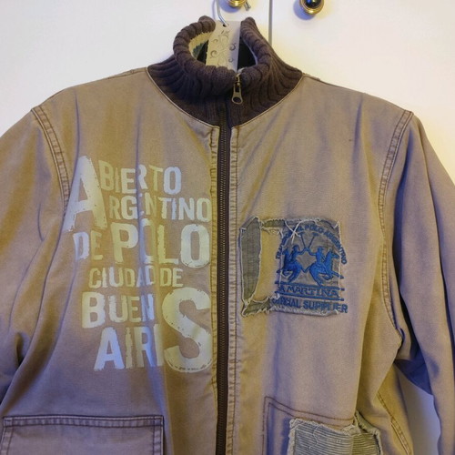 La Martina beige jacket like new, fits medium size