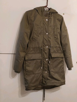 Hooded jacket size 34 like new, khaki