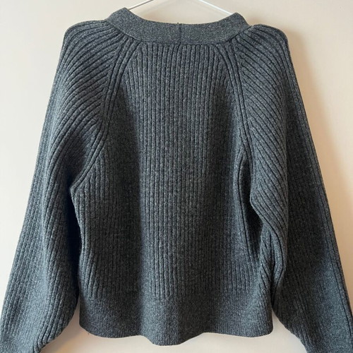 H&M knitted cardigan gray like new, size L