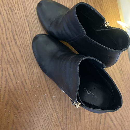 Aldo ankle boots size 38, black, 8cm heel