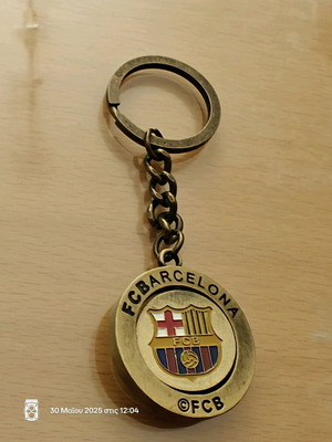 Barcelona FCB bronze keychain new
