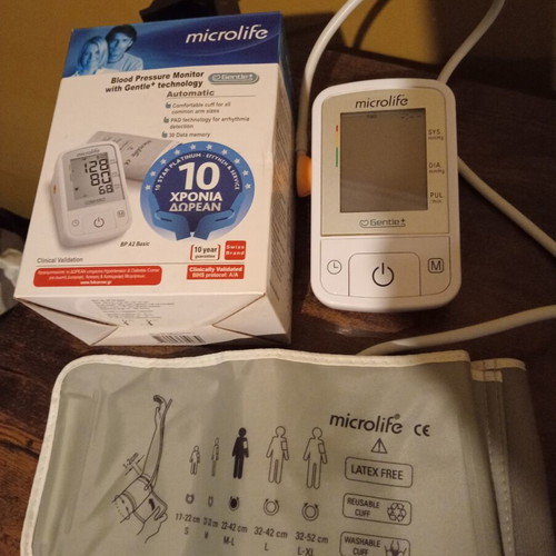 Microlife BP A2 Basic automatic blood pressure monitor new full set