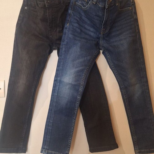 Set of 2 slim fit boys jeans like new, blue and black, Marks & Spencer