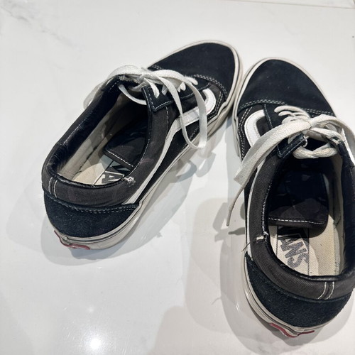 Vans Old Skool black sneakers with white stripe, size 39