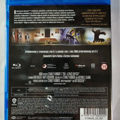 2001: A Space Odyssey Blu-ray with Greek subtitles