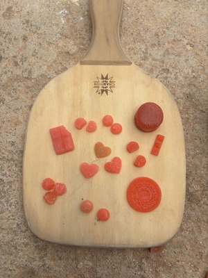 Red Candy Wax Melts Set new with playful candy designs