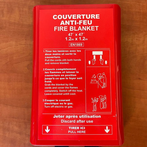 Fire blanket 1.2m x 1.2m new