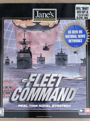 Jane's Combat Simulations Fleet Command PC CD-ROM like new