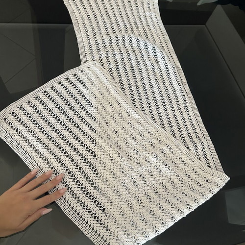 Handmade vintage table runner