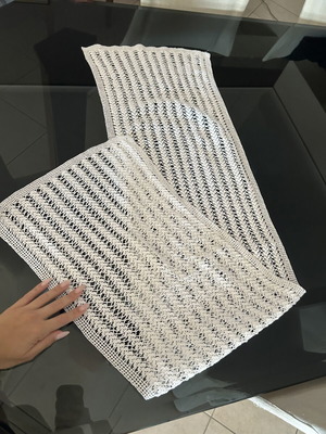 Handmade vintage table runner