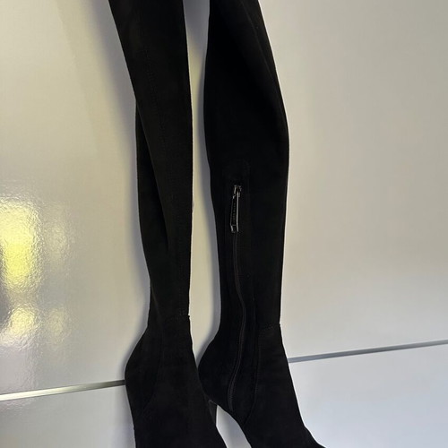 Ana Cori Suede Boots over the knee size 36 used, black