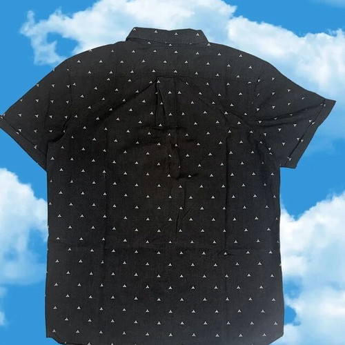 The North Face All-Over Tent Print Shirt Size M like new, charcoal black