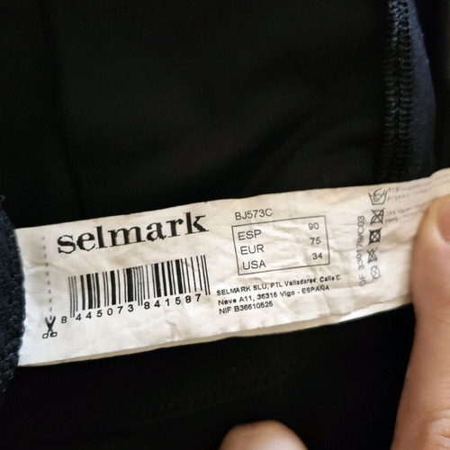 Selmark one-piece swimsuit like new, black