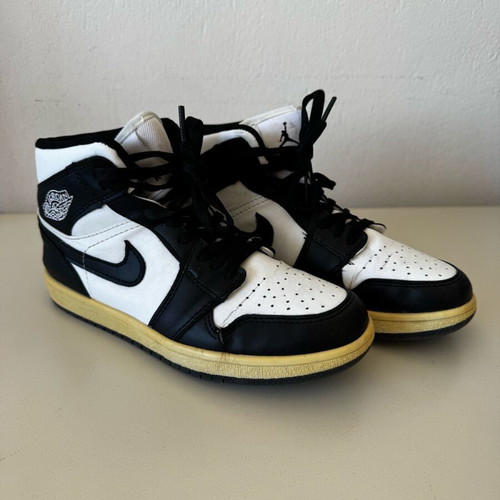 Nike Air Jordan 1 used sneakers, size 37, black and white