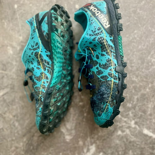 Reebok All Terrain Super OR running shoes, size 44, turquoise black