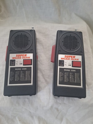 Ρετρό ραδιοσταθμοί Super Walkie Talkie KT-4 μεταχειρισμένοι με κώδικα Μορς