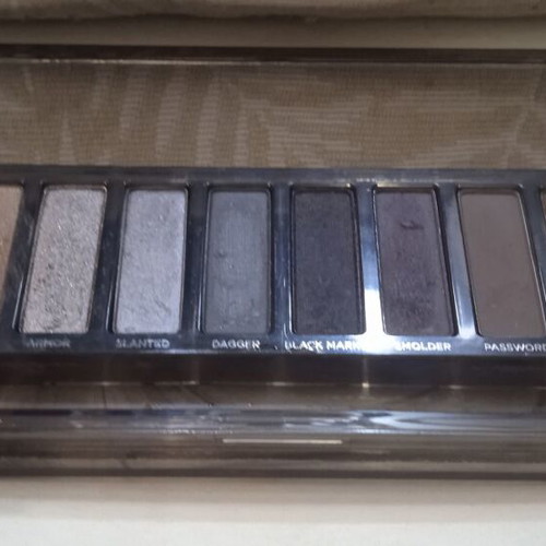 Urban Decay Naked Reloaded eyeshadow palette used, smokey
