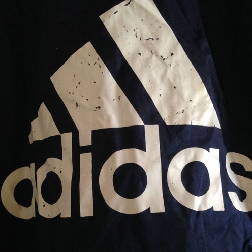 Adidas windbreaker jacket XL vintage blue with large white logo used