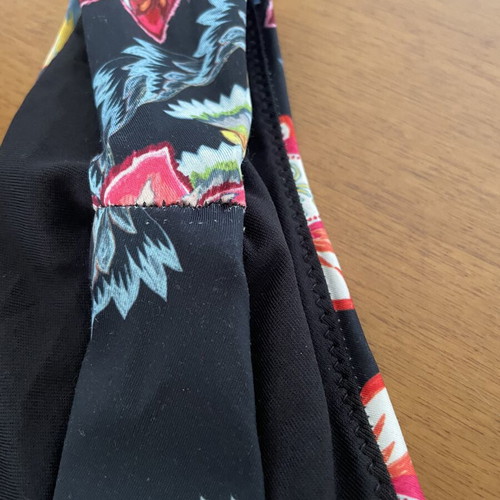 Women's bikini black with floral, like new, size S