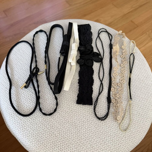 Hairband set used, pack of 9, multicolor