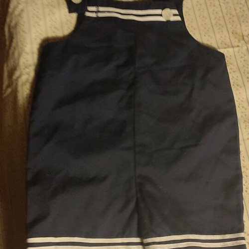Sailor costume for baby 6-9 months like new with hat, overalls and jacket