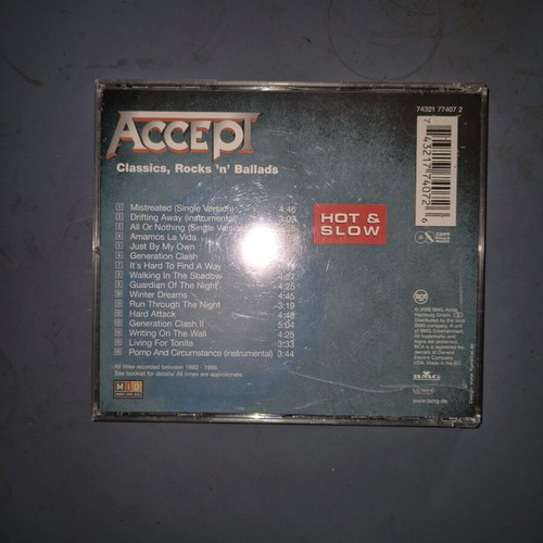 Accept Hot and Slow CD used, rock