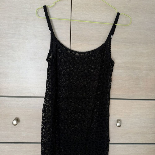 Transparent dress like new, size S, black
