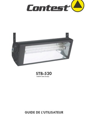 Strobe Light 1500w Contest STB-520 like new with 2 channel DMX support