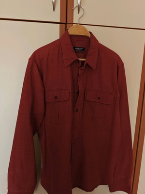 Manetti Men's Long-Sleeve Shirt Like New, Red, Size M