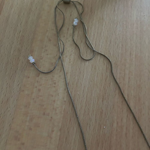 Accessorize necklace used with adjustable clasp