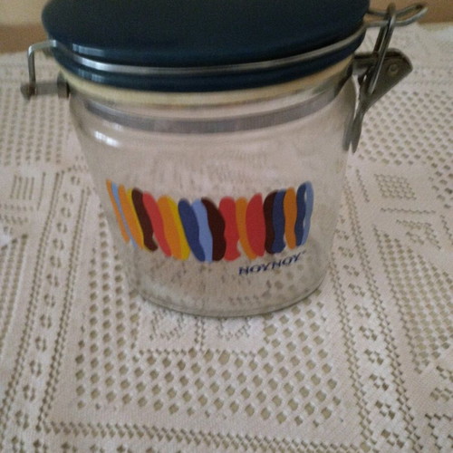Nounou glass pitcher and storage jar like new