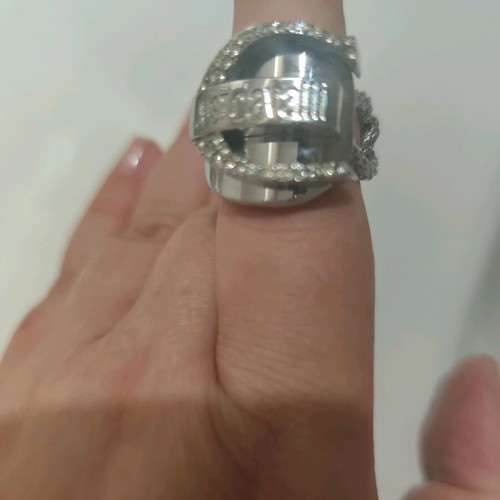 Just Cavalli ring made of stainless steel new silver