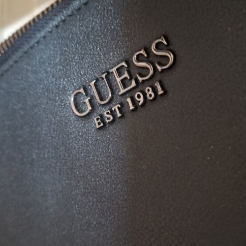 Guess double crossbody bag like new, black