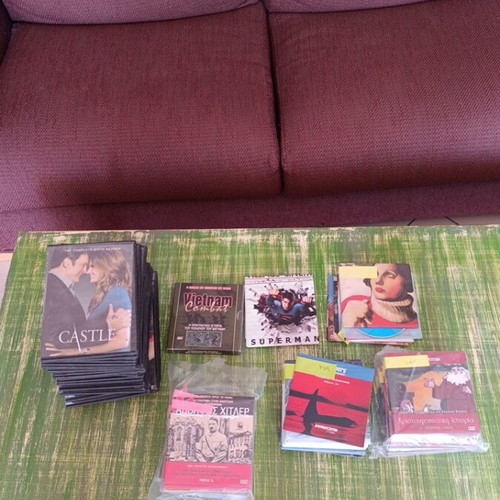 DVD collection used, about 140 with The Castle series, documentaries, comics, movies