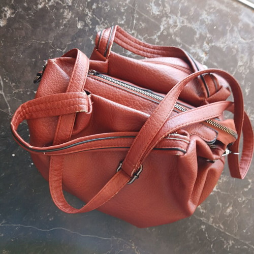 Attrattivo women's crossbody bag used, burgundy