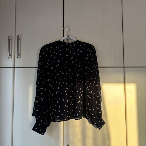 Mango women's shirt XL like new, black and blue