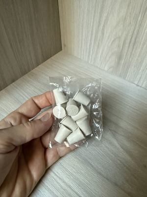 Rubber conical stoppers, pack of 9
