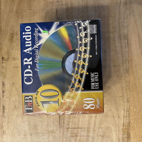 T'nB CD-R Audio pack of 10 sealed, 80 min capacity