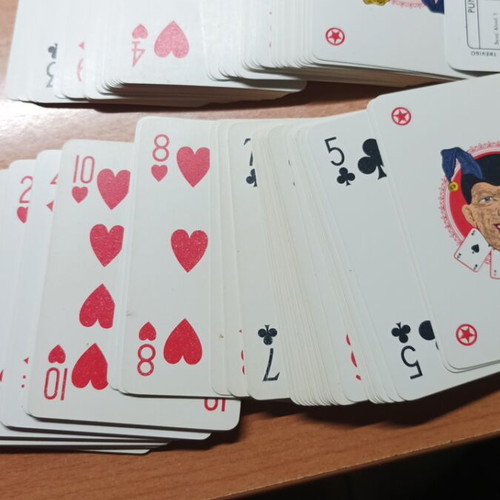 Torcello playing cards set used, 2 decks, 100% PVC, Dal Negro